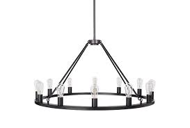 Black leather meander chandelier with adjustable arms. Sonoro Round Chandelier 38 Black W Vertical Bulbs Linea Di Liara Ll Ch5 38 5blk Amazon Com Iron Chandeliers Round Chandelier Island Light Fixtures