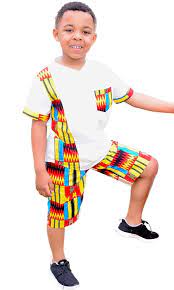 Le plus grand choix de mode africaine au monde. Garcon Africain Impression De Kente Enfants Ankara Costume Africain Du Ghana Tribal Vetements B Baby African Clothes African Dresses For Kids Kids Dress Boys