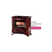 Poele A Bois Deville Vintage Brun Majolique 9 Kw Poele A Bois Deville Poele A Bois Into The Wood