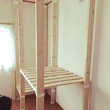 すのこ状 布団収納棚 1 4材 布団収納 こどもと暮らす などのインテリア実例 2019 04 29 10 25 00 roomclip ルームクリップ 布団収納 布団収納棚 インテリア 収納