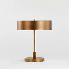 Large gold peacock table lamp. Table Lamps For Bedside And Desk Crate And Barrel