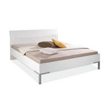 Today parure de lit 2 personnes 220x240 coton imprime beige graphique hello deserte. Lit 2 Personnes 140x200 Blanc Laque Maisons Du Monde