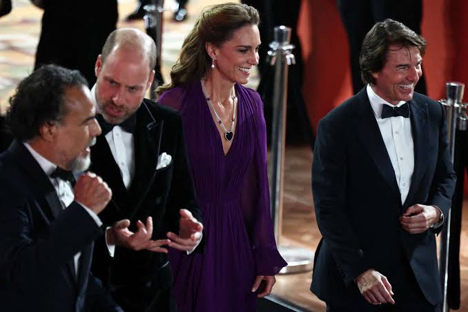 Kate Middleton and Prince William Have a Glamorous Red Carpet Reunion with Tom Cruise
