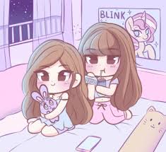 Black And Pink Cartoon Lisa Hashtag On Twitter Is That Sunset Shimmer On That Poster Best Friends Cartoon Best Friend Drawings Black Pink Kpop