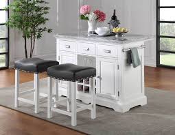 Check spelling or type a new query. Weekly Or Monthly Zemmy Marble Top Kitchen Island And 2 Stools Community Furnishings
