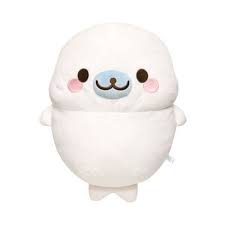 White Mamegoma Seal Standing Plush Toy Pillow By San X Kawaii Plushies Kawaii Plush Cute Stuffed Animals