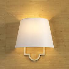 Renters, this one's for you — the crafty lumberjacks transform an embroidery hoop and a popsicle stick into a modern sconce shade. Modern Classic Shaded Wall Sconce Shades Of Light