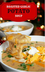 Slow Cooker Roasted Garlic Baked Potato Soup Creole Contessa Recipe Baked Potato Soup Recipe Slow Cooker Roast Potato Soup Recipe