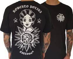 Roberto Poliri Black Tattoo T Shirt Tattoo Art Tattoo T Shirts Tattoo Shirt Design T Shirt