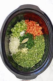 Vegetarian Slow Cooker Split Pea Soup Recipe Vegetarian Crockpot Recipes Slow Cooker Vegetarian Vegan Crockpot
