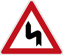 The sign is frequently accompanied by a placard that indicates recommended speed for the curve. Traffic Signs Germany Online Education