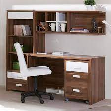 It's a modern study table with a bookshelf design. Modern Study Table At Rs 650 Square Feet Wooden Table Id 20535515488