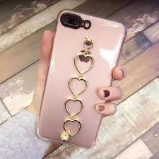 スマホケース テックアクセサリー ハートチェーン iphone ケース クリア スモーク おしゃれ 2 girl phone cases iphone cases phone cases