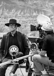 This Photo Was Taken On The Set Of The Film Once Upon A Time In The West 1968 The Actor Henry Fonda Wearing Black Western Film Western Movies Film History