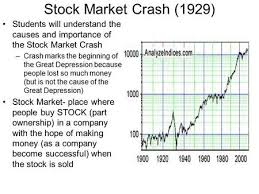 That's not the case, as the market collapse occurred on multiple days, particularly on oct.28 and oct. The Stock Market Crash Of Bell Ringer Objective Students Will Be Able To Explain What Caused The Stock Market Crash Of You Have Probably Ppt Download