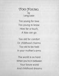 Too Young Too Old Lang Leav Powerful Words Words Of Wisdom