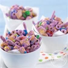1st Birthday Party Snack Ideas Purple Party Mix Recipe Sofia The First Birthday Party Purple Party Barney Birthday