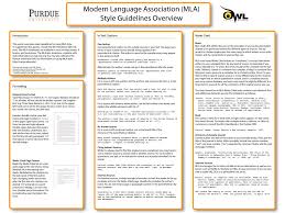 For scholarly papers, you must first check the author guideline of journal you want to submit paper, which is available in. Mla Classroom Poster Purdue Writing Lab