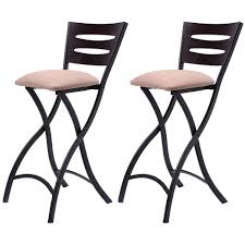 Set Of 2 Folding Bar Stools Counter Height Bistro Dining Kitchen Pub Chair Pub Chairs Folding Bar Stools Bar Stools
