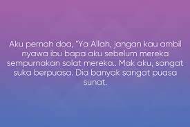 Dan ada nama dia sebagai ibu nya disitu. Derita Anak Bila Ibu Bapa Tidak Solat Iium Confessions