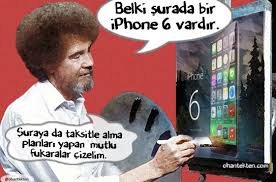 Ressam Bob Ross Amca Dan Bob Ross Komik Seyler Komik