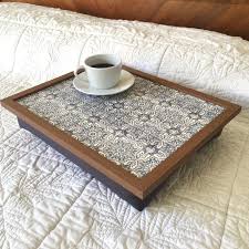 Fleur Blue Lap Tray Desk With Bean Bag Pillow Cushion Quality Etsy In 2020 Lap Tray Bean Bag Cushion Bean Bag