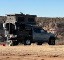 Indigo Custom Soft Top Pickup Fiberglass-Pickup-Truck-Camper-Shell Box Rv  Camper Pickup Truck Camping Car