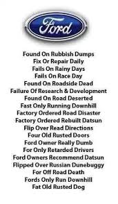 Ford Meaning Ford Jokes Ford Humor Chevy Jokes