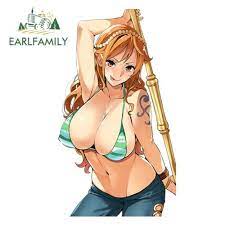 EARLFAMILY 5.1'' Anime One Piece Nami Car Stickes JDM Window Trunk Decals |  eBay