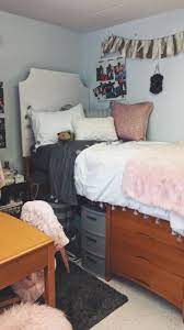 Pink And Grey College Girl Dorm Room Decor Dorm Room Decor Dorm Room Setup Dorm Room Inspiration