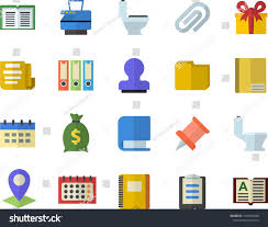 Color Flat Icon Set Toilet Flat Vector Location Wealth Calendar Present Clipboard Notebook Clip Document In 2020 Flat Icons Set Business Icons Design Flat Icon