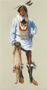 Ned Jacob Chippewa Gouache On Paper American Indian Artists Native American Images Native American Paintings