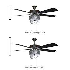 Crystal ceiling fan light kit allows you to install extra lighting purpose of your ceiling light kitone should consider the output of your item, the output needs to be pretty. Kelly Clarkson Home 52 Leonie 5 Blade Led Crystal Ceiling Fan With Pull Chain And Light Kit Included Rev Ceiling Fan Ceiling Fan Chandelier Led Chandelier