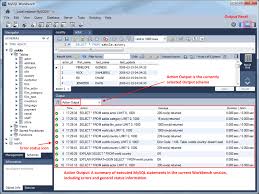 Mysql Mysql Workbench Manual 8 1 7 Output Panel