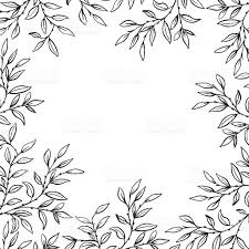 Black And White Vines Vector Image Result For Vine Sketch Invitation Card Vine Drawing Leaf Drawing How To Draw Hands