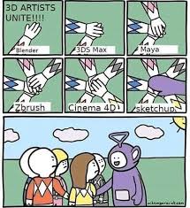 3d Artists Unite No Sketchup Users Were Hurt In The Making Of This Meme Check Out Our Stylized Smart Material Marketplace Memes Funny Jokes Funny Memes