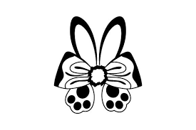 Download icons in all formats or edit them for your designs. Bunny Hair Bow With Ears And Feet Svg Cut File By Creative Fabrica Crafts Creative Fabrica