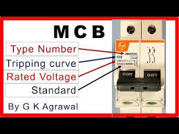 Mcb Breaker Rating Plate Data Printed On The Mcb
