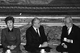 Visita Di Stato Del Presidente Michail Gorbaciov E La Signora Raissa Gorbaciova Foto Dei Presidenti Della Repubblica Portale Storico Della Presidenza Della Repubblica