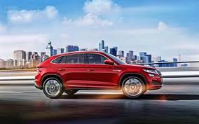 Download Wallpapers 4k Skoda Kodiaq Gt Motion Blur 2018 Cars Crossovers Red Kodiaq Skoda For Desktop Free Pictures For Desktop Free