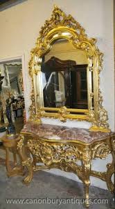 Victorian Console Table And Mirror Set For The Entryway Absolutely Lovely Mirrored Console Table Mirror Victorian Console Tables