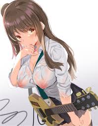 Rule 34 - areolae blush breasts brown eyes brown hair cleavage ...
