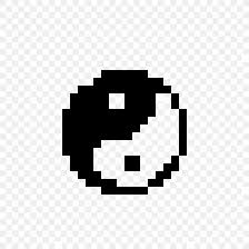 You'll be able to see every pixel now, which can then be translated to minecraft be replacing each. Pixel Art Minecraft Yin And Yang Png 1184x1184px Pixel Art Art Black Black And White Brand