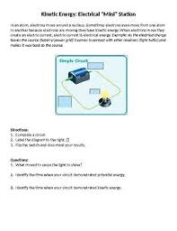 Potential Kinetic Energy Mini Stations By Mjs Education Station Kinetic Energy Science Teaching Resources Energy