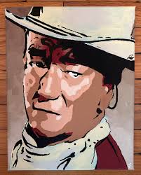 Two paintings I did of Wayne Acrylic