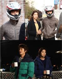 Celebrities' spring fashion styles 2. Jung Il Woo And Lee Ki Woo In Helmet Pillar Confession To Lee Chung Ah Drama Haven