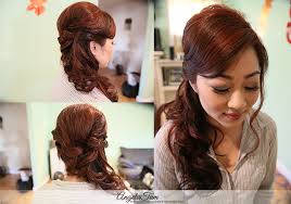 One thing you will need to do is use a toning shampoo to eliminate the warm tones from your asian hair. Asian Bride Linh Makeup Hair Design Side Do Hair Style Angela Tam Makeup And Hair Team