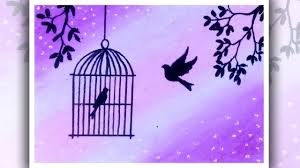 How To Draw Birds Want Freedom Birds In Cage Drawing Oil Pastels Drawing Youtube Oil Pastel Drawings Bird Drawings Oil Pastel Drawings Easy