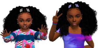By default, sims 4 has a pretty amazing skin toner for all sims of different ages. Great Ebonix Babygirl Afro Puffs Great Sims 4 Teen