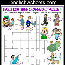 Crossword puzzles are free to play on your desktop or mobile device, and increase in difficulty every day. Daily Routines Esl Printable Crossword Puzzle Worksheets For Kids Daily Routines Dailyroutines Daily Routine Worksheet Daily Routine Word Puzzles For Kids